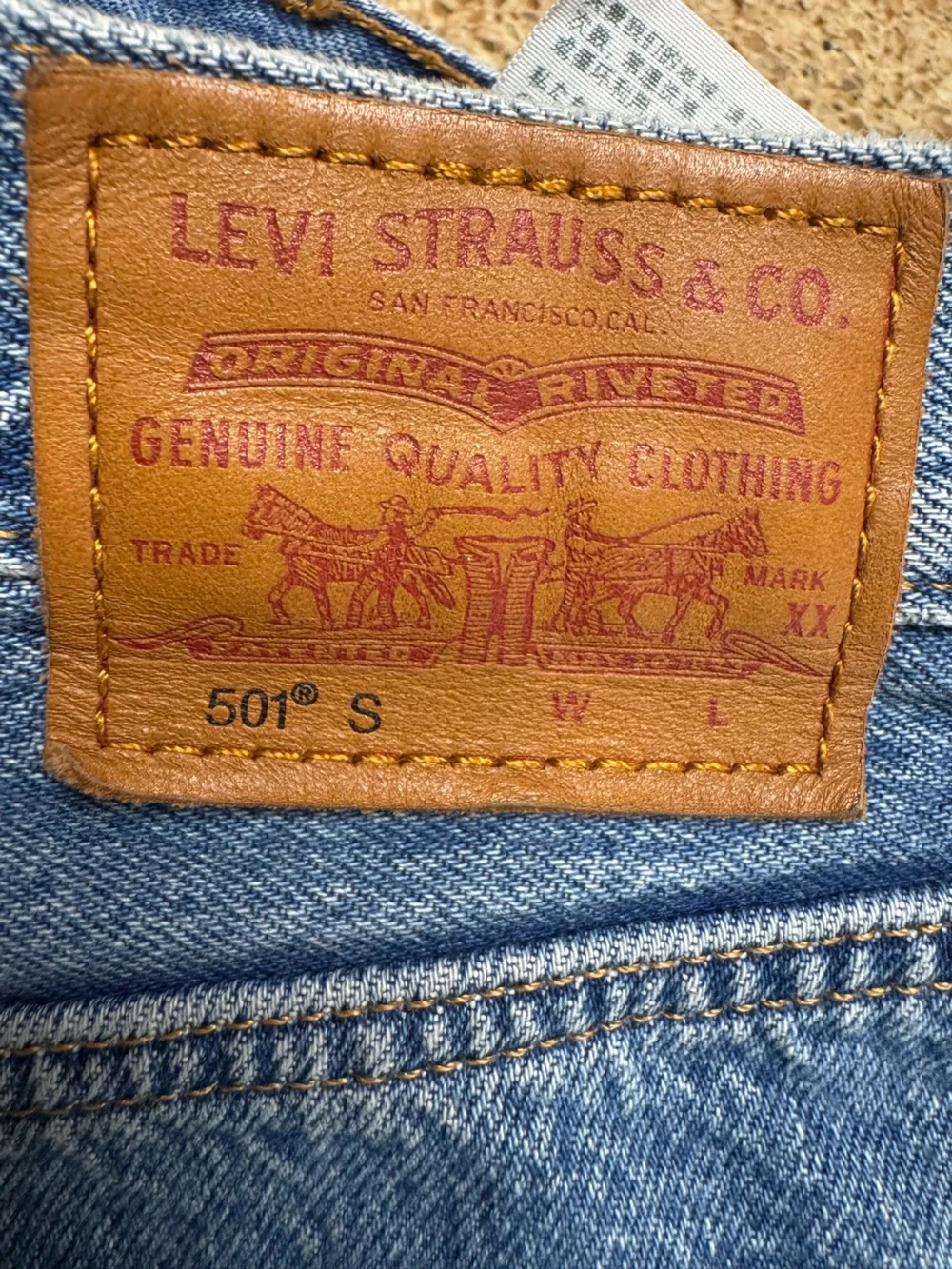 Levi’s 501 Skinny Men's Distressed Blue Denim Jeans - Classic Ripped Style